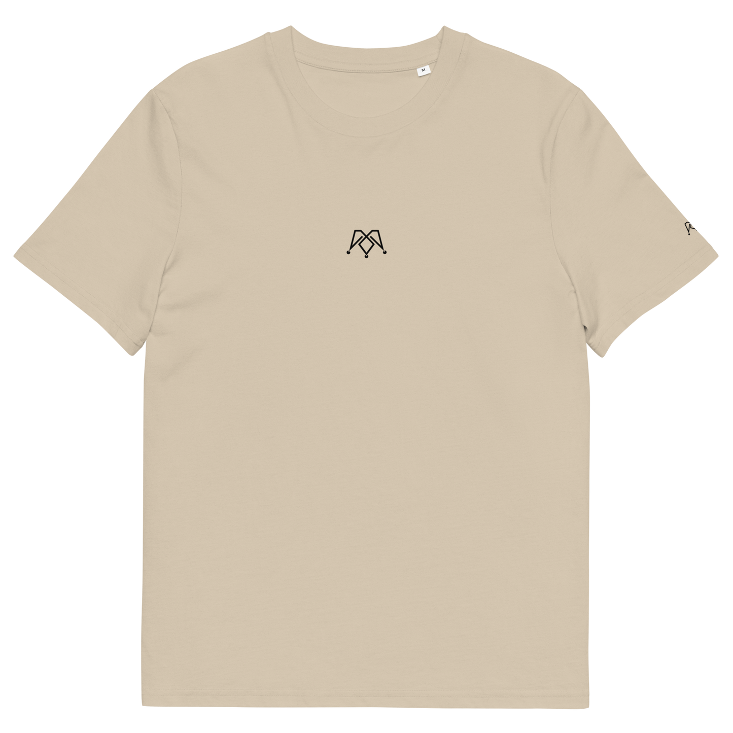 Beige unisex organic tee