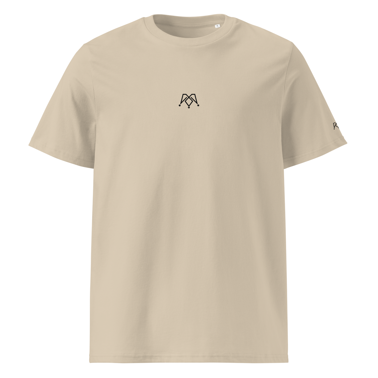 Beige unisex organic tee