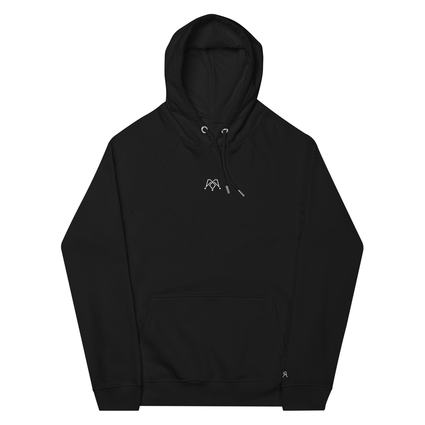 Black unisex eco hoodie