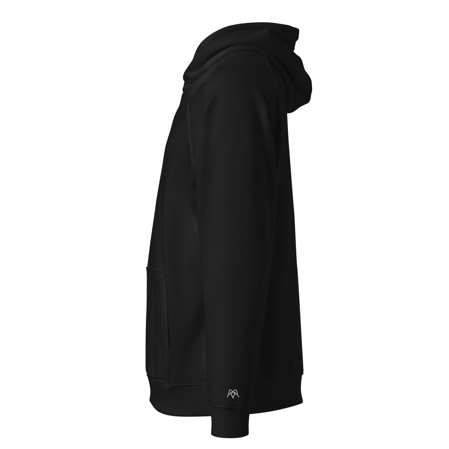 Black unisex eco hoodie