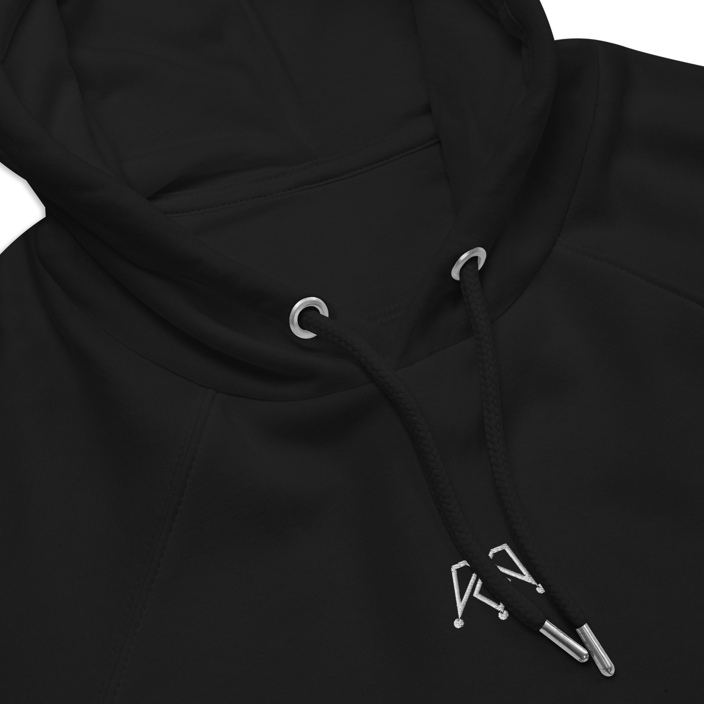 Black unisex eco hoodie