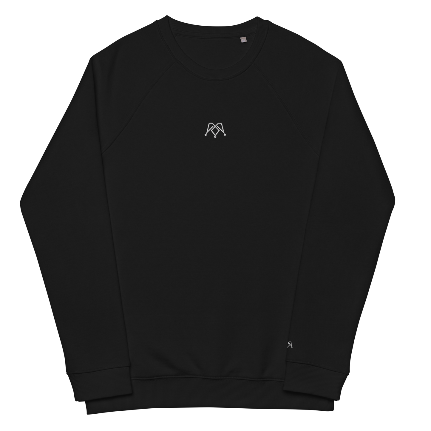 Black unisex organic sweatshirt