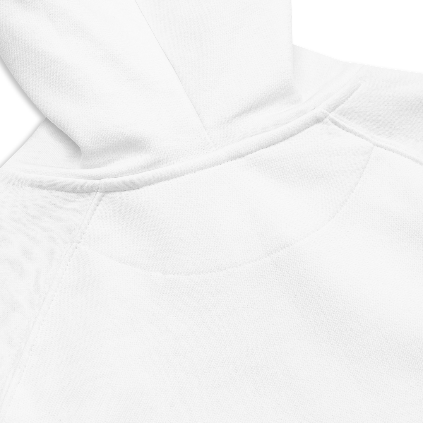 White unisex eco hoodie