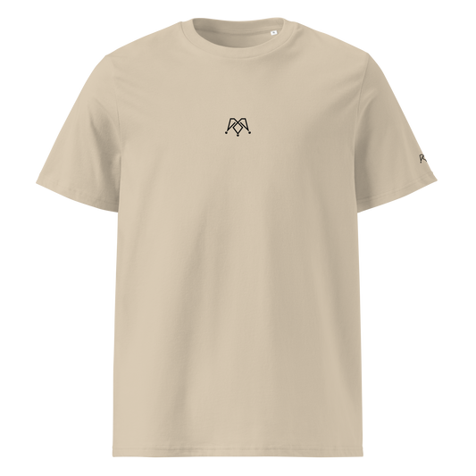Beige unisex organic tee