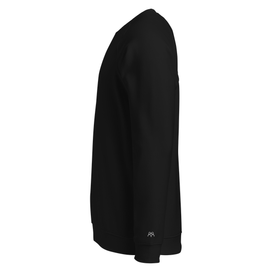 Black unisex organic sweatshirt